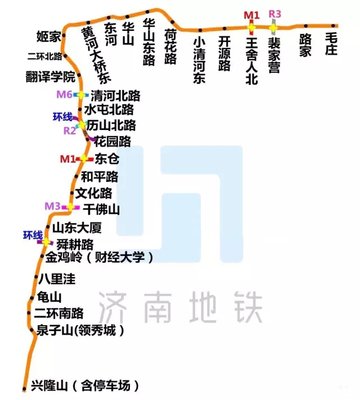 独家丨济南地铁线路大全(含单线图、站点换乘站)